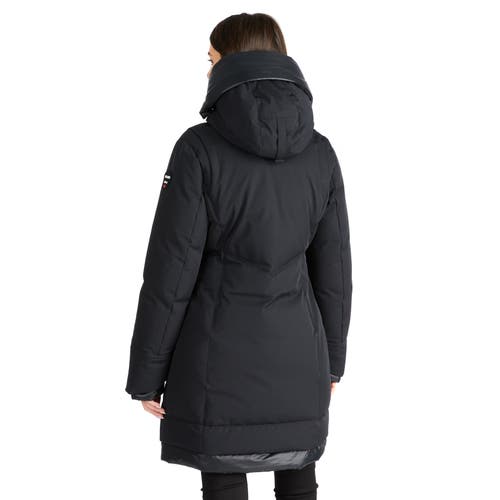 Pajar Rimi Mid Length Parka With Fixed Hood In Black
