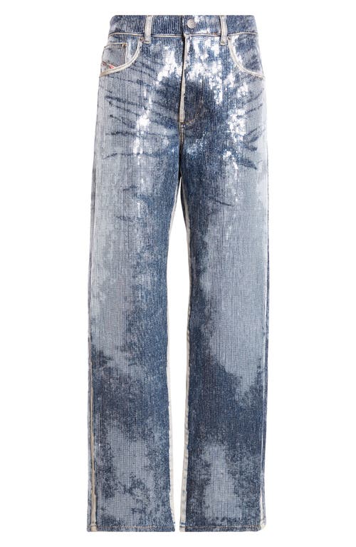 Shop Diesel ® D-ark Sequin Bootcut Jeans In Denim