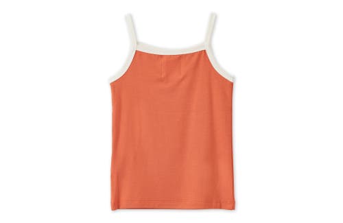 Vild House Of Little Ecovero Thin Strap Tank Top In Vintage Coral