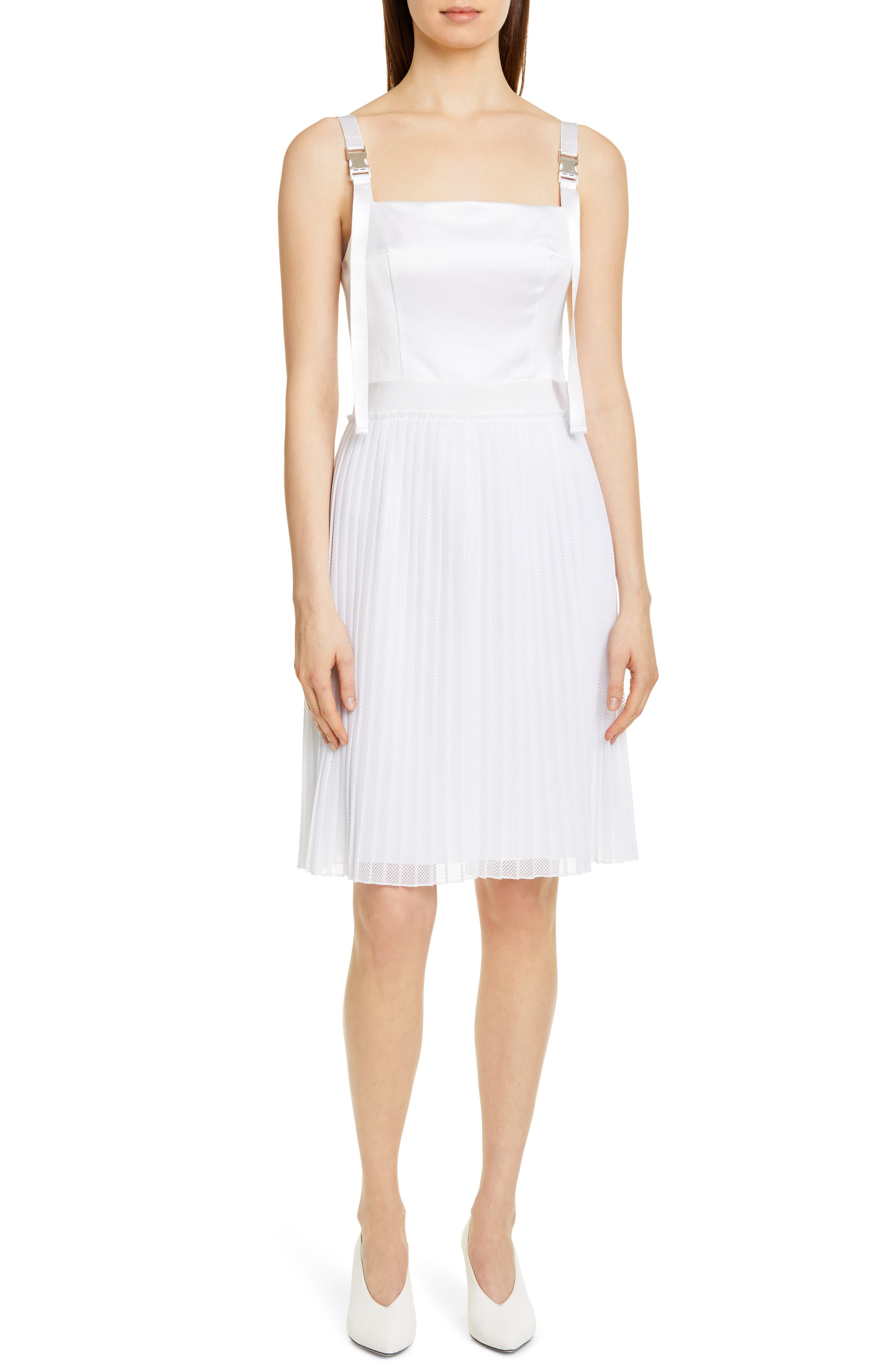 Hugo Kaplissa Clip Buckle Dress, White