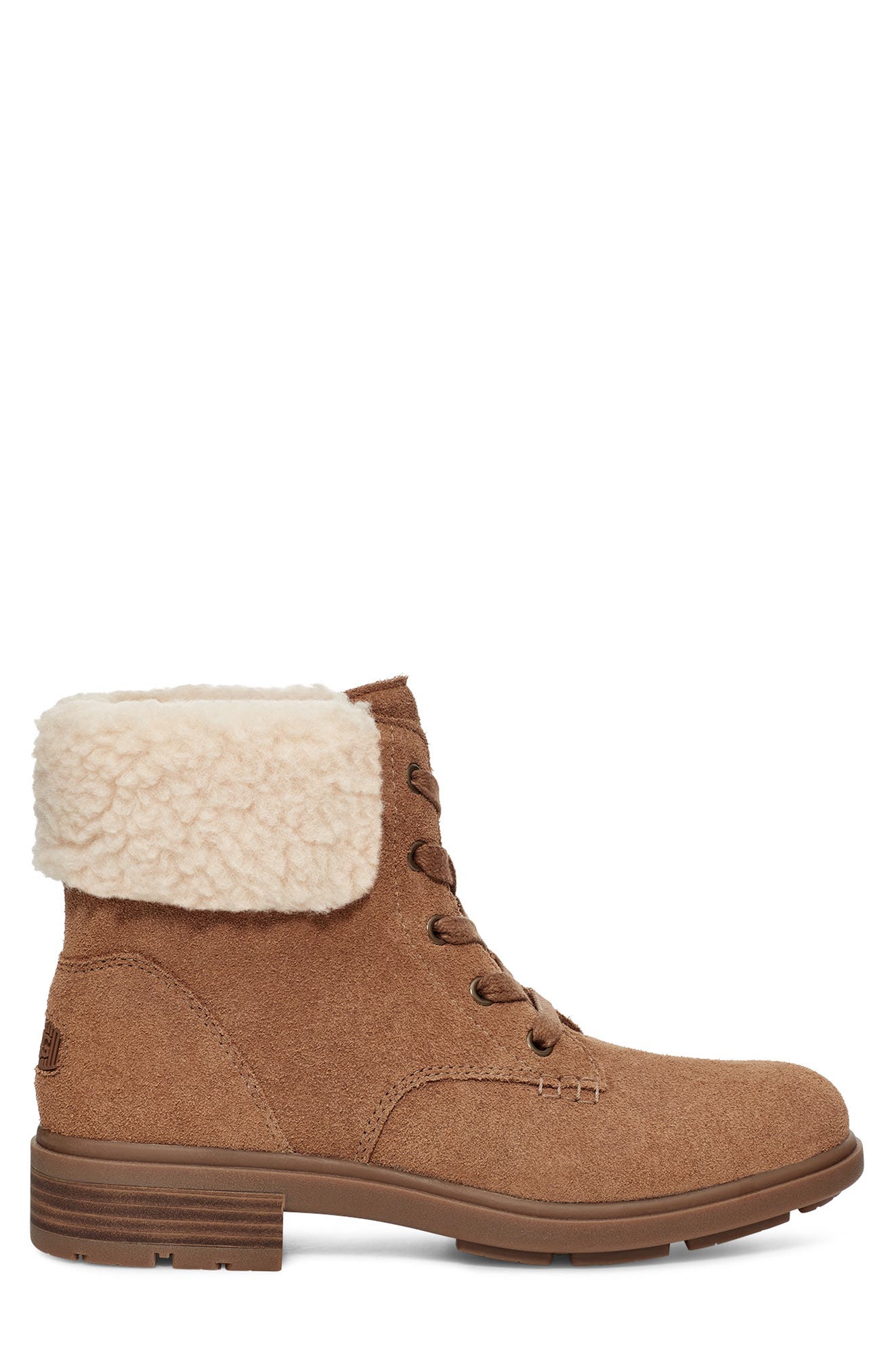 ugg lace up boots with fur