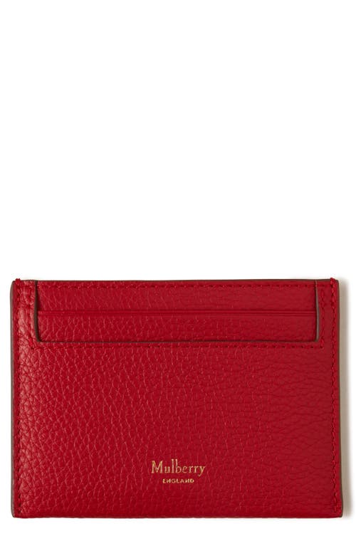 Shop Mulberry Leather Card Case In Scarlet Red