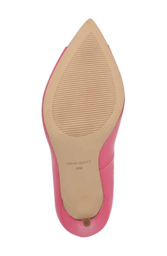 Shop Nine West Prizz Open Toe Pump In Pink Patent