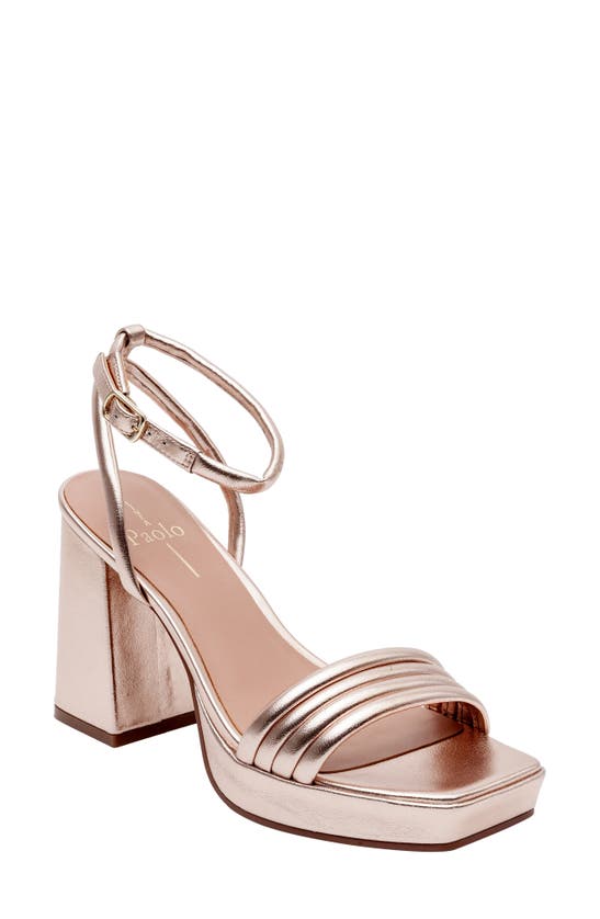 Shop Linea Paolo Eve Ankle Strap Platform Sandal In Rose Quartz