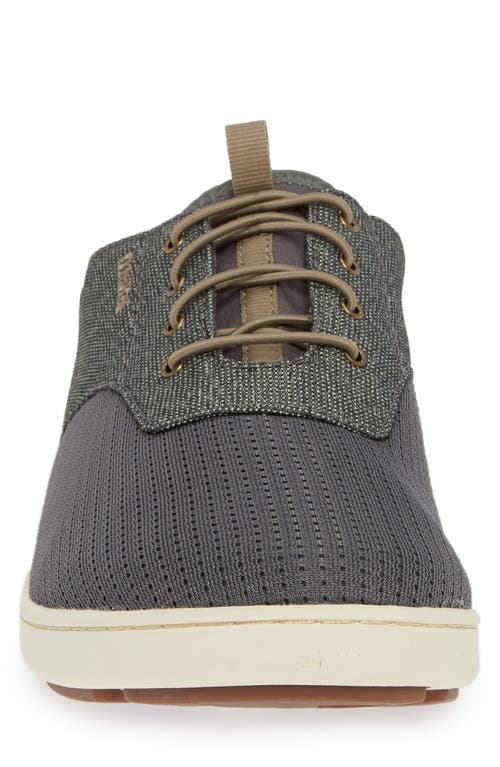 Olukai Men's Nohea Moku Sneaker In Charcoal/clay In Charcoal/clay Textile