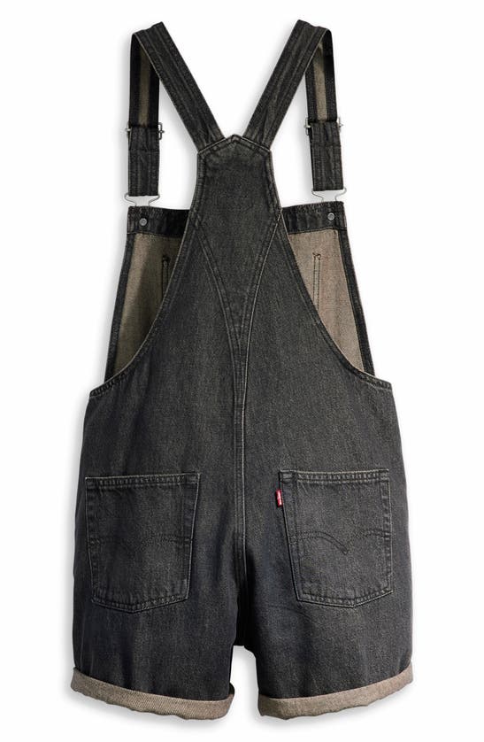 Shop Levi's Nonstretch Denim Shortalls In Loose Live Wire