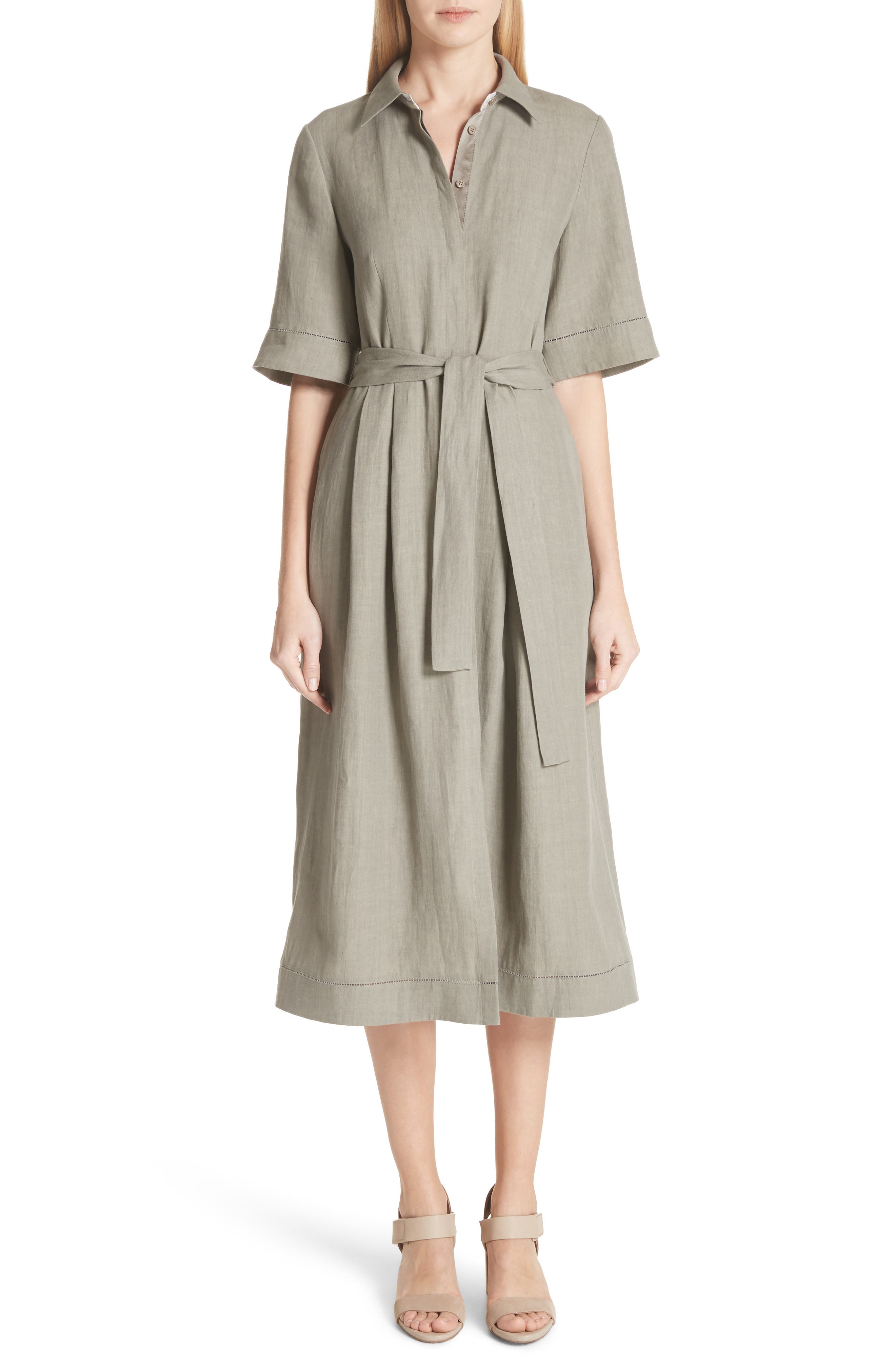 Lafayette 148 New York Eleni Linen Shirtdress Nordstrom
