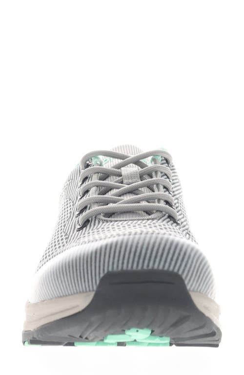 Propét Cora Water Resistant Hiking Shoe In Grey/ Mint