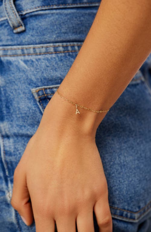 Shop Ana Luisa Gold Charm Letter Bracelet In M