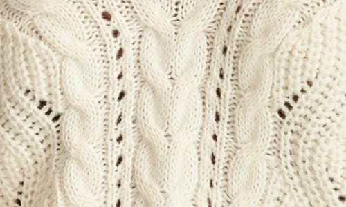 Shop Lucky Brand Romantic Mixed Stitch Sweater In Tofu