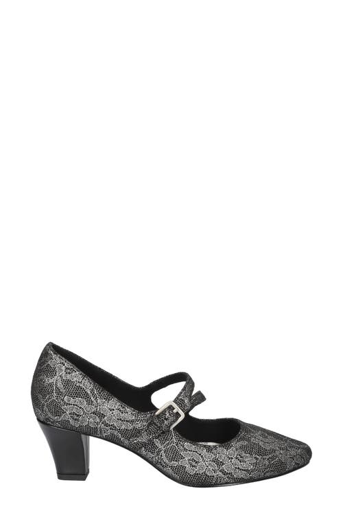 Easy Street Women's Meryl Mary Jane Pumps In Silver Lace