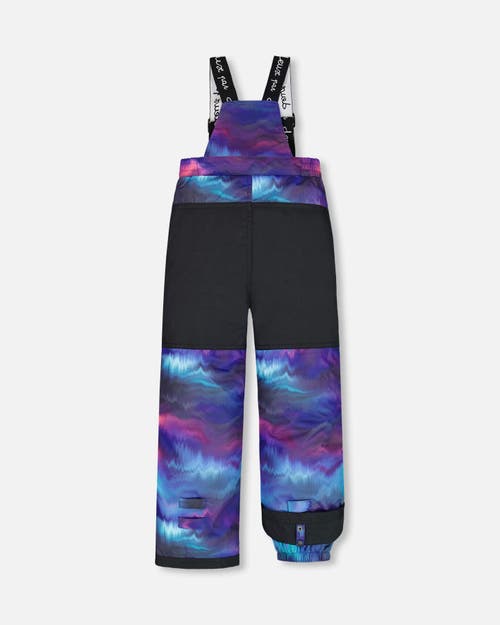 Shop Deux Par Deux Girl's Two Piece Snowsuit Printed Purple Aurora Borealis