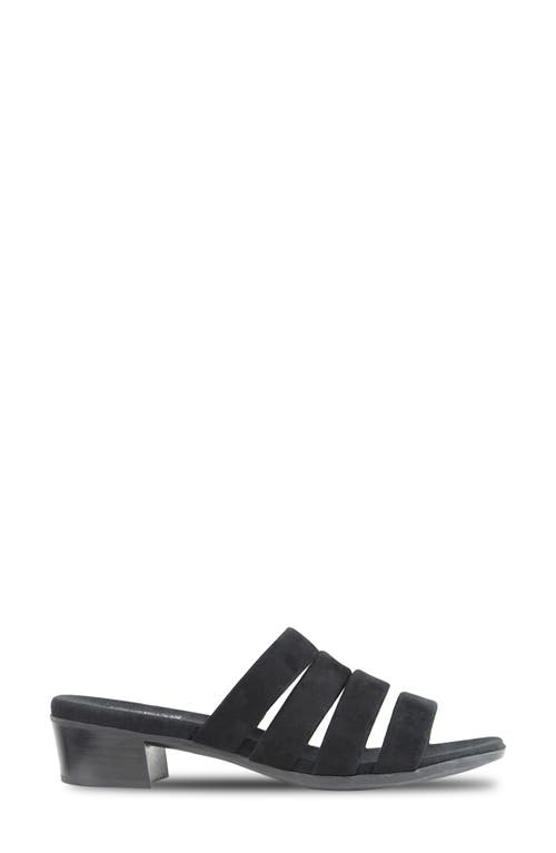 Shop Munro Adrianne Sandal In Black Suede