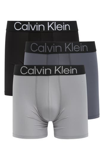 Calvin Klein Bold Logo 3-pack Boxer Briefs In Multi