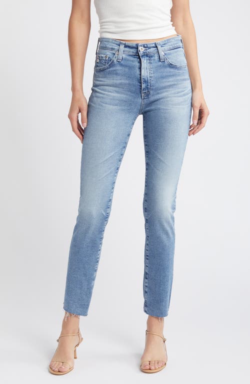 AG Mari Raw Hem High Waist Crop Straight Leg Jeans Years at Nordstrom,