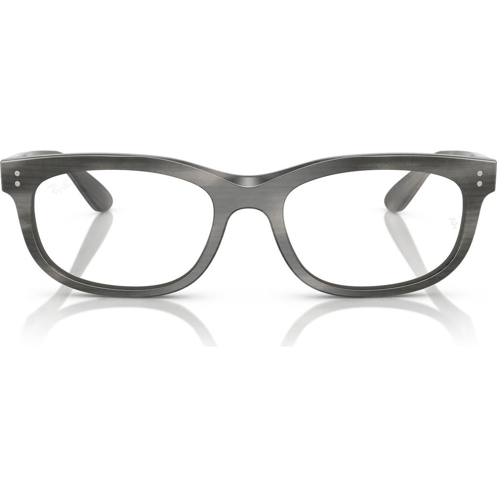 Ray Ban Ray-ban 54mm Pillow Optical Glasses In Brown Striped Green