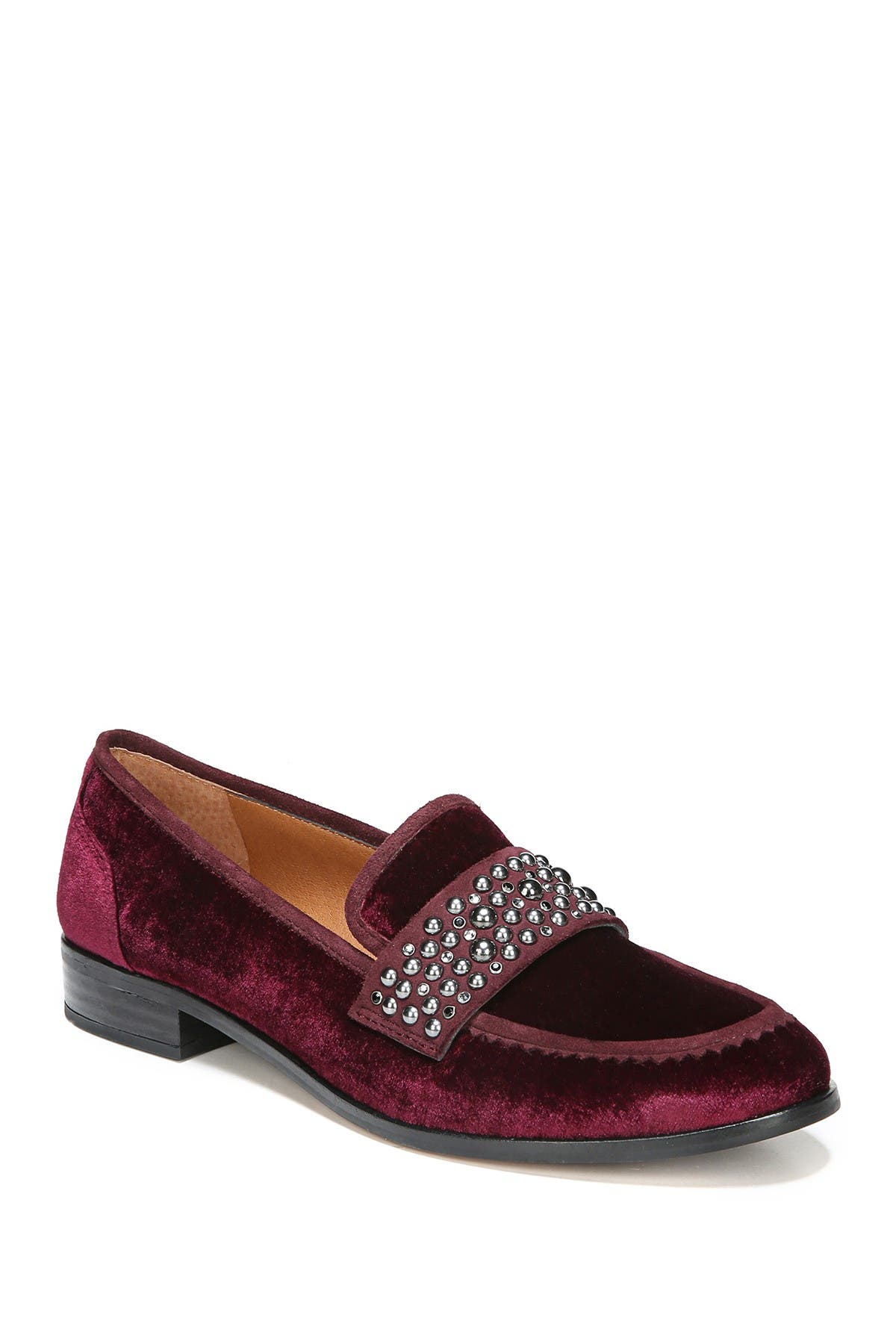 franco sarto burgundy loafers