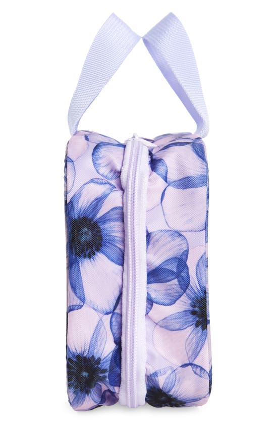 Shop Mytagalongs Poppies Toiletry Bag In Lavender Multi