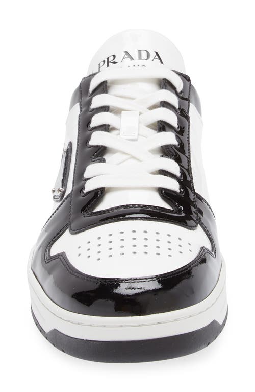 Shop Prada Downtown Sneaker In Nero/bianco