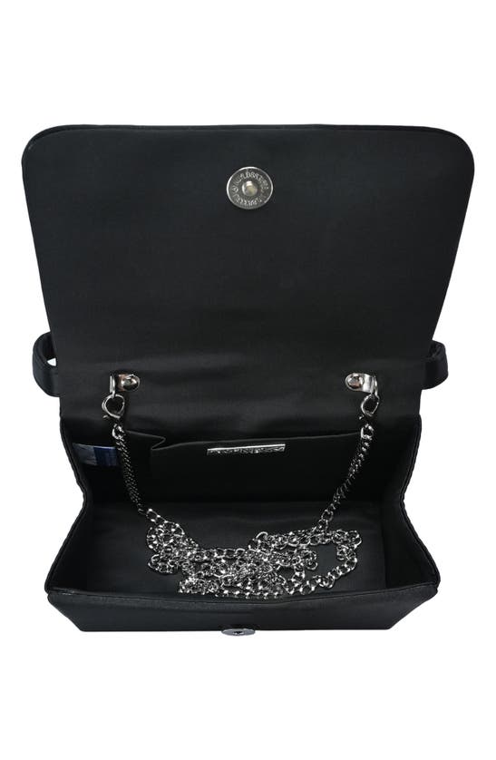 Mms Design Studio Rhinestone Top Handle Shoulder Bag In Black