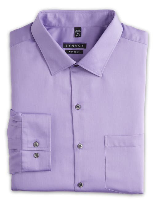 Shop Synrgy By Dxl Sateen Dress Shirt In English Lilac