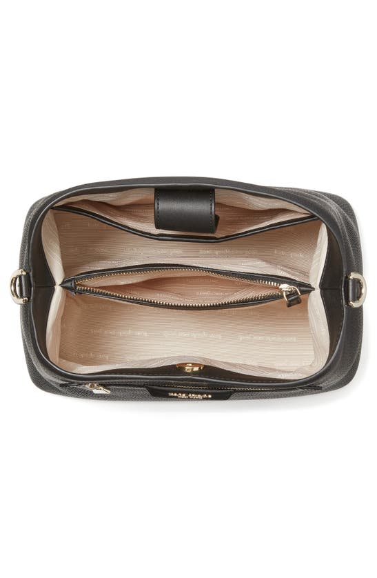 Kate Spade Hudson Pebble Leather Shoulder Bag In Black