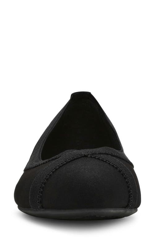 Shop Anne Klein Occuria Ballet Flat In Black Stretch