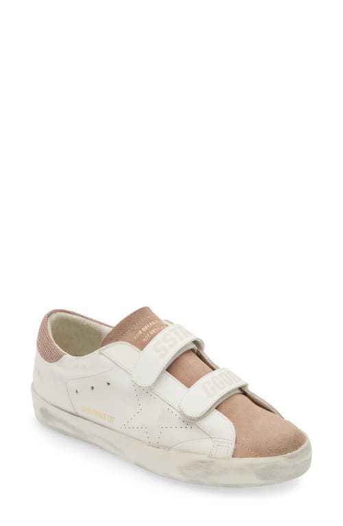 Golden Goose Old School Low Top Sneaker In White/pink