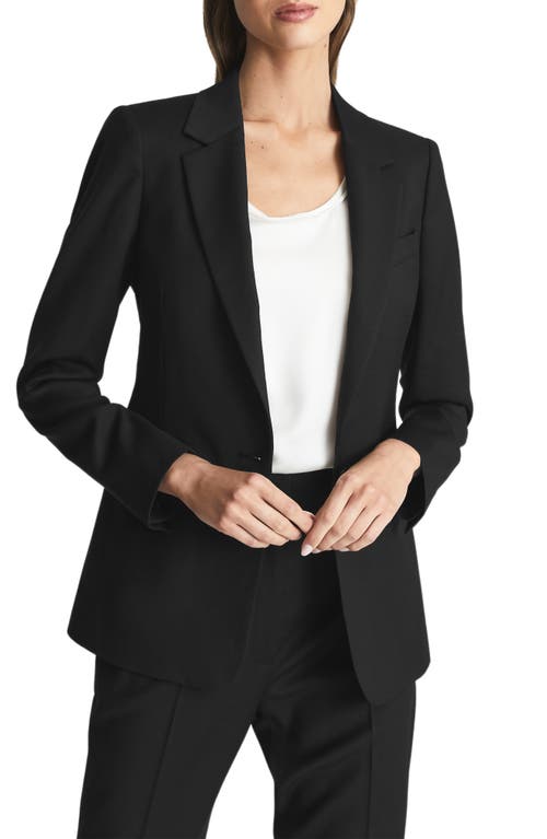 Reiss Haisley Wool Blend Blazer Black at Nordstrom, Us