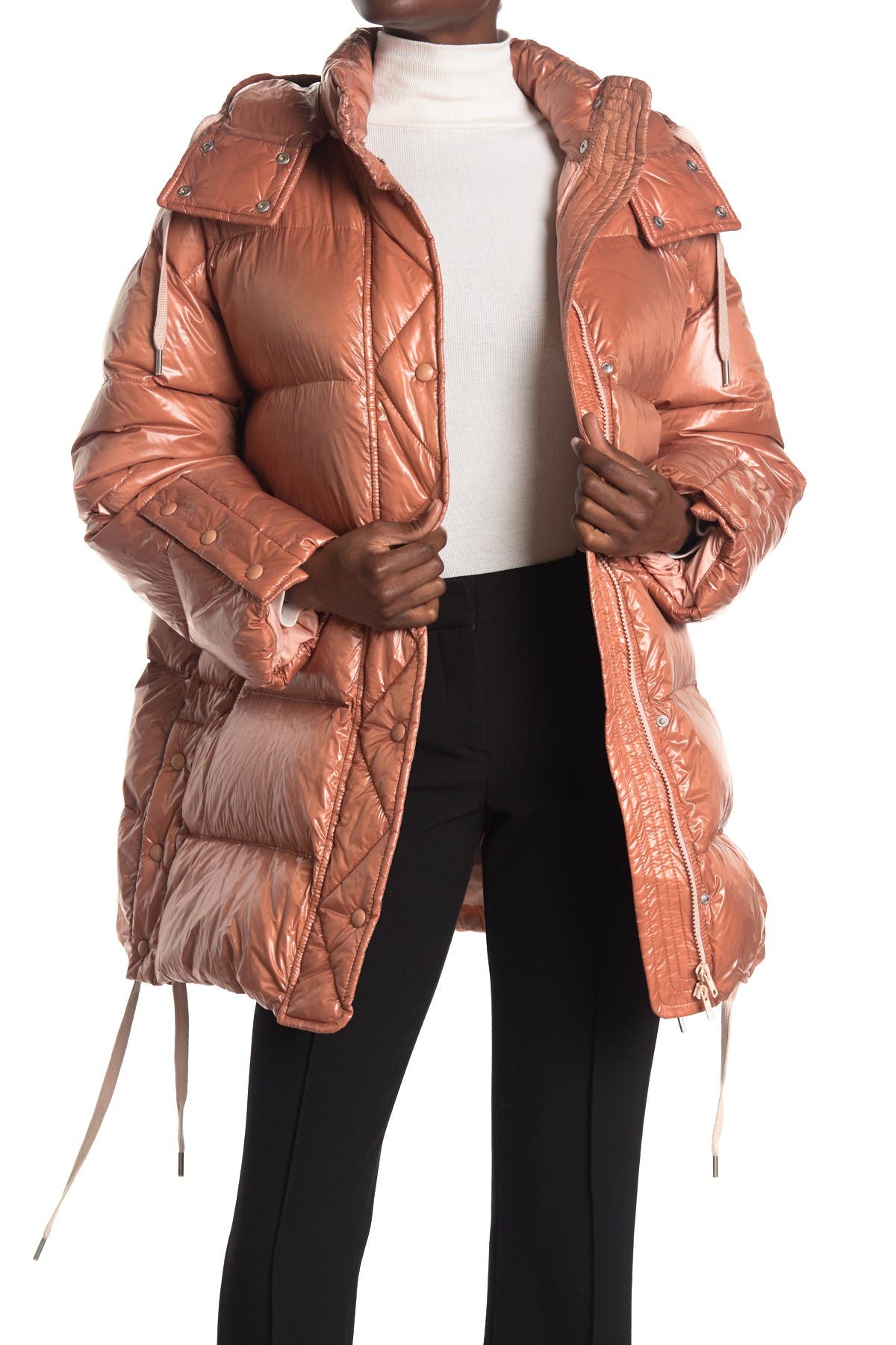 Red Valentino Down Puffer Jacket In Nudo 377