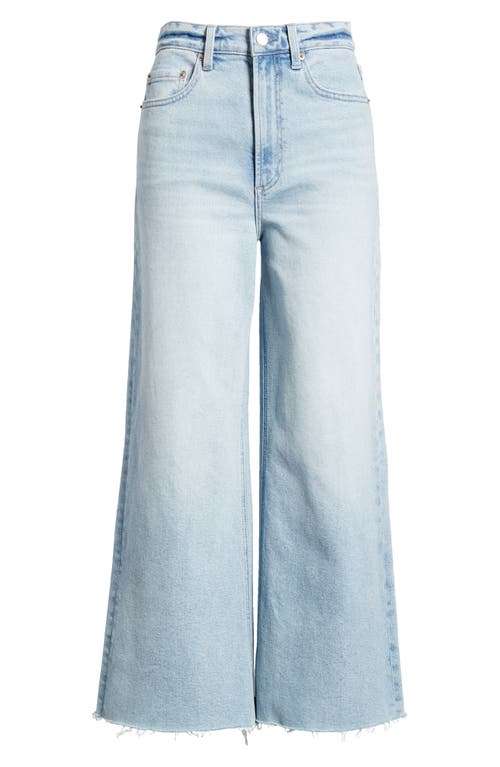 Shop Pistola Lana Raw Hem Ankle Wide Leg Jeans In Blase