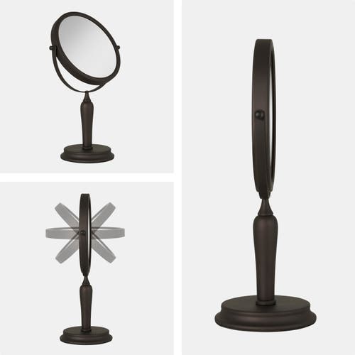 Zadro Anaheim Makeup Mirror With 5x/1x Magnification In Oil-rubbed Bronze
