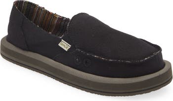 Sanuk Donna Hemp Women's Casual Shoes Slip On Olive Grey Size 10