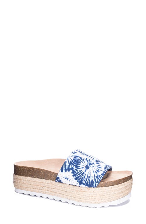 Pippa Slide Sandal in Blue