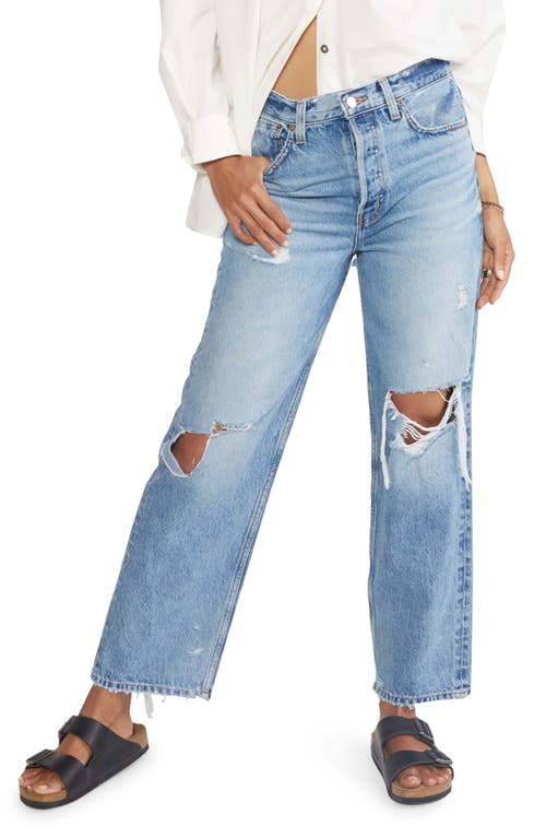 ÉTICA Tyler Ripped Straight Leg Jeans in Sandstorm