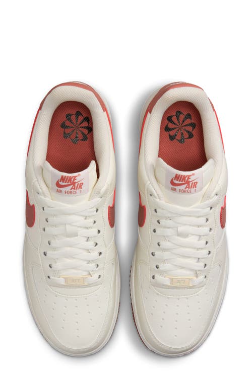 Nike Women's Air Force 1 '07 Next Nature Shoes In Sail/canyon Pink