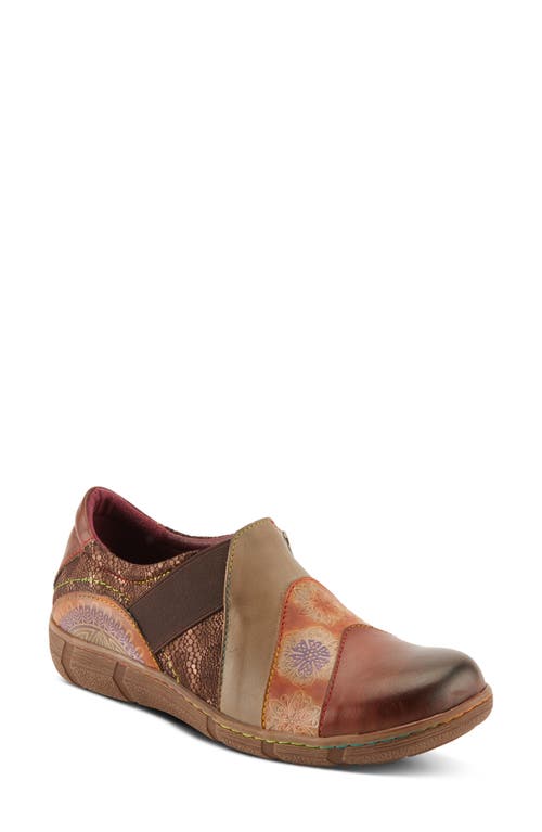 L'artiste By Spring Step Lata Flat In Brown Multi
