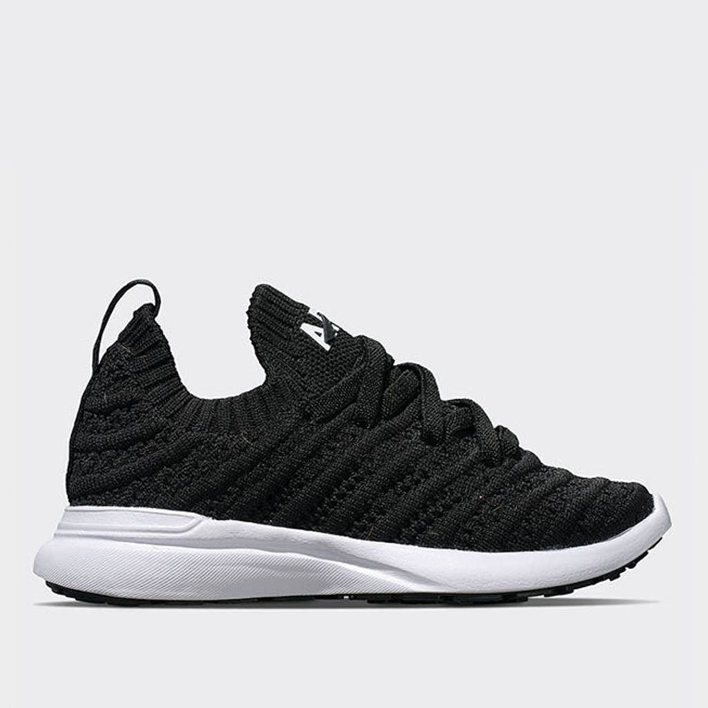 Apl Athletic Propulsion Labs Apl Kid's Techloom Wave Sneakers In Black/white