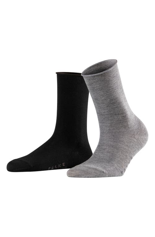 Shop Falke Active Breeze 2-pack Socks In Black/grey