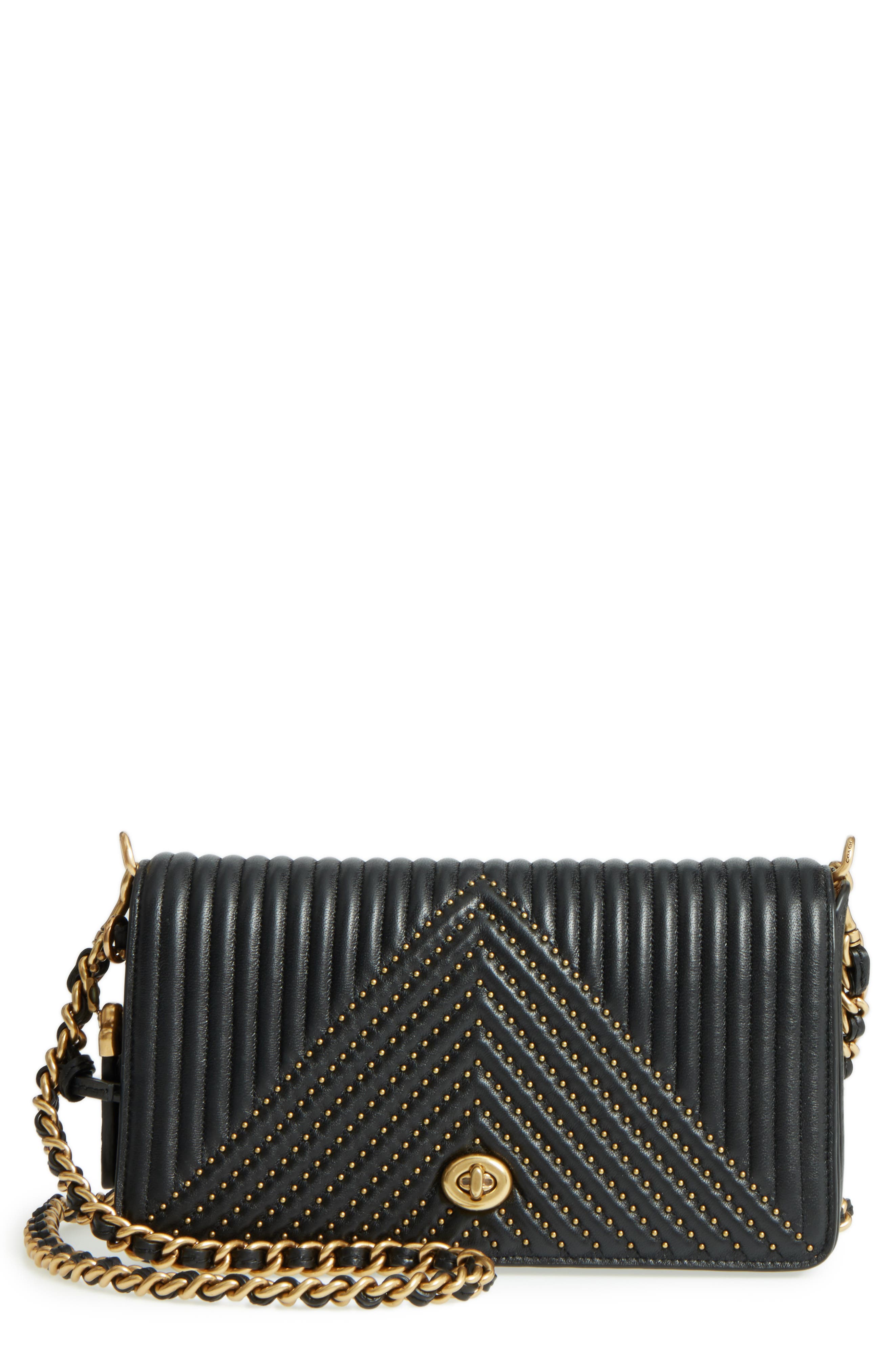 coach dinky quilted