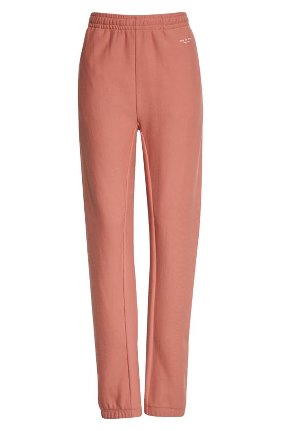 Rag & Bone City Organic Cotton Sweatpants In Mauvdout
