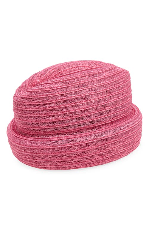 The Cuff Woven Cloche in Pale Pink