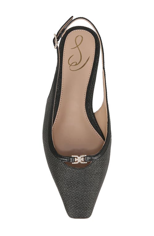 Sam Edelman Women's Cleo Pointed Toe Slingback Flats In Black