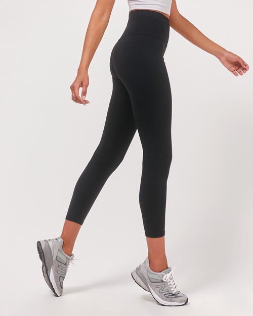 Shop Rebody Active Hybrid Cloudlux Leggings 25" High Waist In Metropolis Black