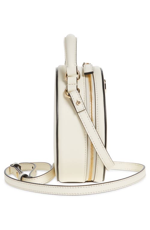 Shop Valentino Garavani Vlogo Signature Circle Crossbody Bag In Ivory