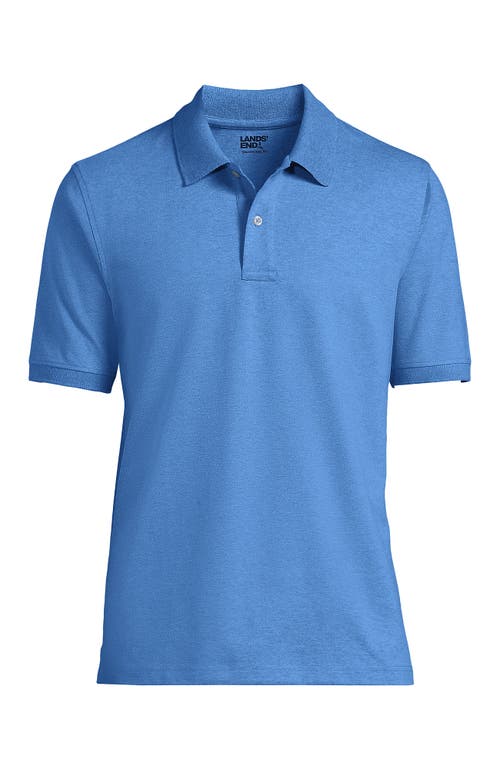 Shop Lands' End Short Sleeve Comfort-first Mesh Polo Shirt In Evening Cobalt