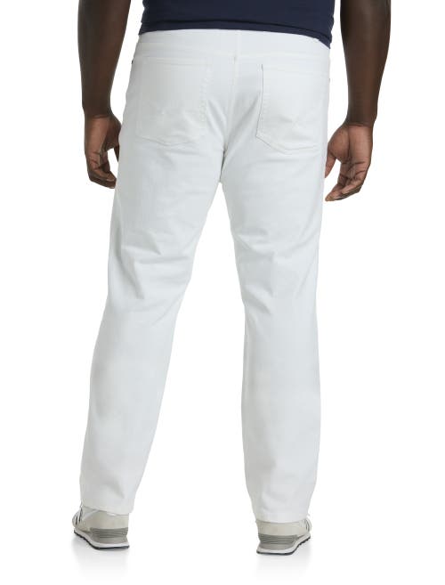 Shop True Nation By Dxl Eco Tapered-fit Stretch Jeans In White