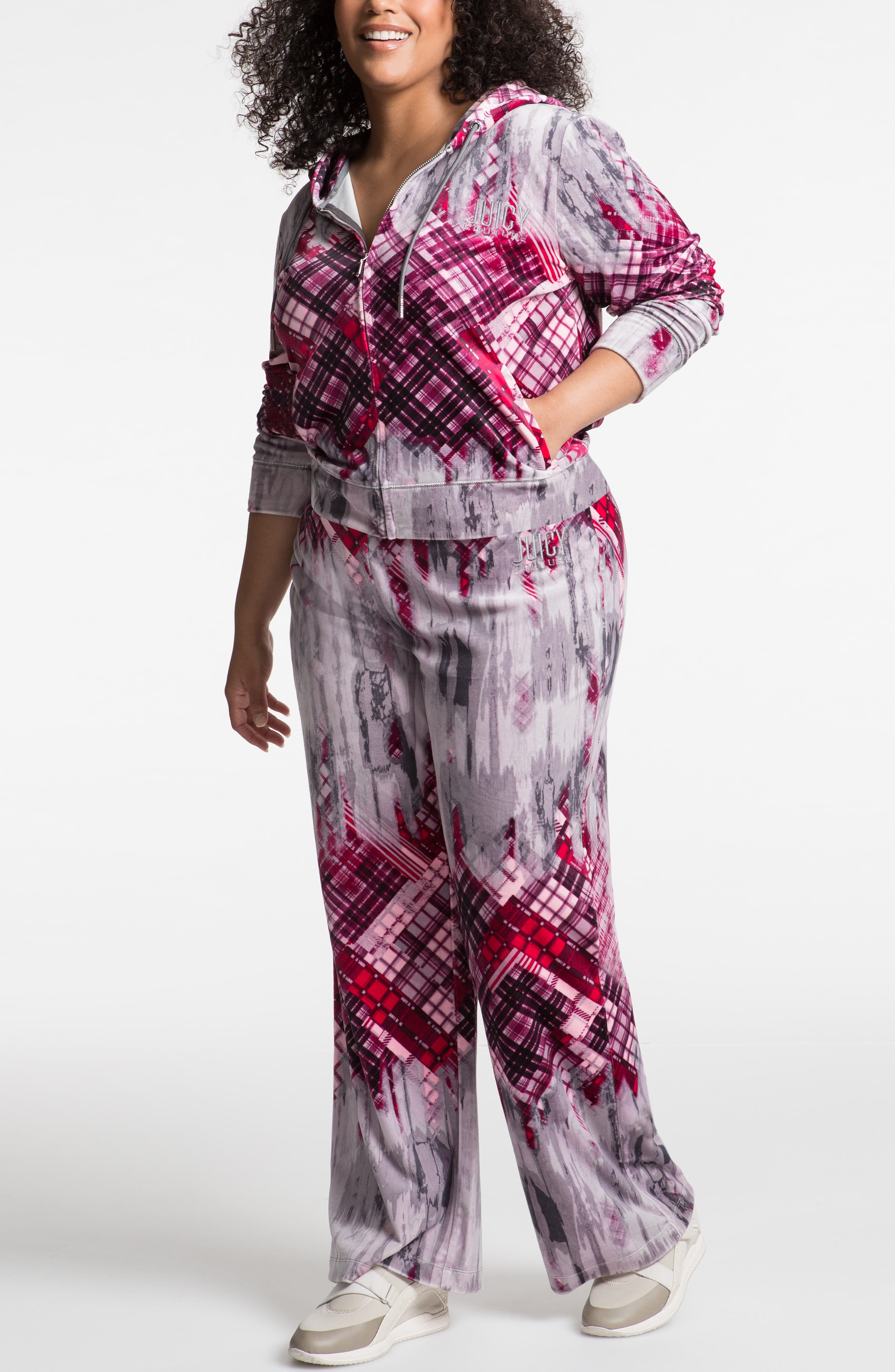 Juicy Couture Plaid Velour Pants 