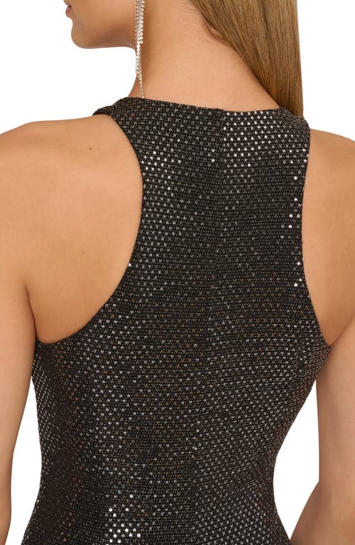 Shop Adrianna Papell Sequin U-wire Sheath Cocktail Dress In Black