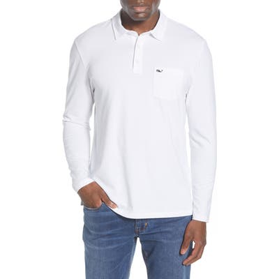 Vineyard Vines Edgartown Jersey Polo, White